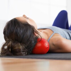 Merrithew Health & Fitness Peanut Ball, Large, with pump (red) ST-06263 - Thumbnail