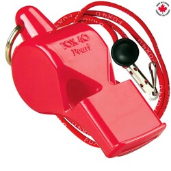 FOX40 - Fox 40 Pearl Safety Düdük Kirmizi - İpli 9703-0108