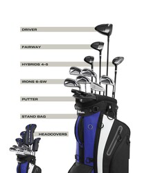 Wilson Men's Playerfit™ Komple Golf Seti-Player Fit Mrh Stell/Stand Regular Std WG1R0342011 - Thumbnail