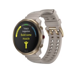 Polar Vantage M3 Akıllı Özelliklere Sahip GPS'li Çoklu Spor Saati GREIGE/GOLD S-L - Thumbnail