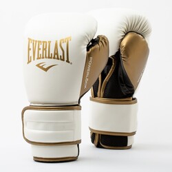 Everlast Powerlock 2R Antrenman Eldiveni White/Gold 14OZ P00003050 - Thumbnail