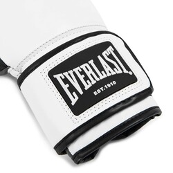 Everlast Powerlock OG Gelişmiş Antrenman Eldiveni – Beyaz/Siyah (16OZ) - Thumbnail