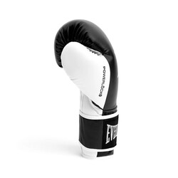 Everlast Powerlock OG Antrenman Boks Eldiveni – Siyah/Beyaz (14OZ) - Thumbnail