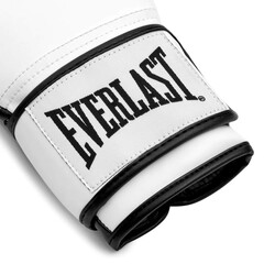 Everlast Powerlock OG Antrenman Boks Eldiveni – Beyaz/Siyah (12OZ) - Thumbnail