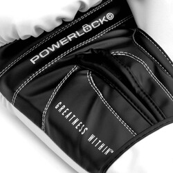 Everlast Powerlock OG Antrenman Boks Eldiveni – Beyaz/Siyah (16OZ) - Thumbnail