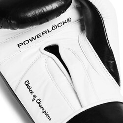 Everlast Powerlock Pro OG H&L (kick) Boks Eldiveni, – Siyah/Beyaz (12OZ) - Thumbnail
