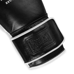 Everlast Powerlock Pro OG H&L (kick) Boks Eldiveni, – Siyah/Beyaz (12OZ) - Thumbnail