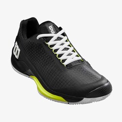 Wilson Erkek Tenis Ayakkabısı Rush Pro 4.0 Clay Bk/Wh/S US 11.5 EUR 46 WRS332120U115 - Thumbnail