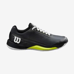 Wilson Erkek Tenis Ayakkabısı Rush Pro 4.0 Clay Bk/Wh/S US 12.5 EUR 47 1/3 WRS332120U125 - Thumbnail