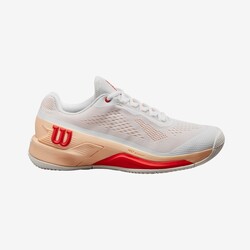 Wilson Kadın Tenis Ayakkabısı Rush Pro 4.0 Wh/Peach P US 9.5 EUR 41 1/3 WRS332670U095 - Thumbnail