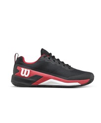 Wilson Erkek Tenis Ayakkabısı Rush Pro 4.5 Clay Black/Infrared/White US 10.5 EUR 44 2/3 WRS335340U105 - Thumbnail