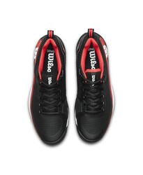Wilson Erkek Tenis Ayakkabısı Rush Pro 4.5 Clay Black/Infrared/White US 9.5 EUR 43 1/3 WRS335340U095 - Thumbnail