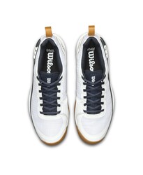 Wilson Erkek Tenis Ayakkabısı Rush Pro 4.5 Clay RG White/Navy Blazer US 11 EUR 45 1/3 WRS335960U110 - Thumbnail