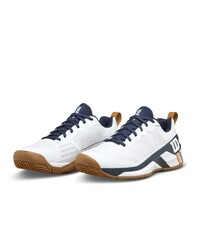 Wilson Erkek Tenis Ayakkabısı Rush Pro 4.5 Clay RG White/Navy Blazer US 12 EUR 46 2/3 WRS335960U120 - Thumbnail