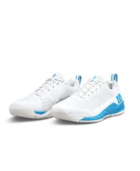 Wilson Erkek Tenis Ayakkabısı Rush Pro 4.5 OZ - White/White/Atomic Blue US 7 EUR 40 WRS335010U070 - Thumbnail