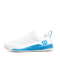 Wilson Erkek Tenis Ayakkabısı Rush Pro 4.5 OZ - White/White/Atomic Blue US 8 EUR 41 1/3 WRS335010U080 - Thumbnail