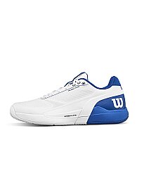 Wilson Erkek Tenis Ayakkabısı Rush Pro 5 White/Deja Vu Blue/Safety Yellow US 7 EUR 40 WRS338520U070 - Thumbnail