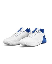 Wilson Erkek Tenis Ayakkabısı Rush Pro 5 White/Deja Vu Blue/Safety Yellow US 7 EUR 40 WRS338520U070 - Thumbnail