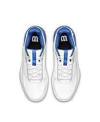 Wilson Erkek Tenis Ayakkabısı Rush Pro 5 White/Deja Vu Blue/Safety Yellow US 7 EUR 40 WRS338520U070 - Thumbnail
