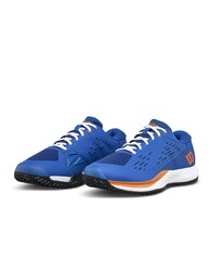 Wilson Çocuk Tenis Ayakkabısı Rush Pro Ace JR Deja Vu Blue/Orange Tiger/White US 4.5 EUR 36 2/3 WRS337590U045 - Thumbnail