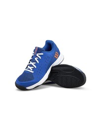 Wilson - Wilson Çocuk Tenis Ayakkabısı Rush Pro L Junior Deja Vu Blue/Orange Tiger/White US 1 EUR 32 WRS337570U010