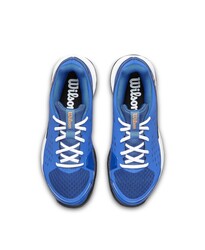 Wilson Çocuk Tenis Ayakkabısı Rush Pro L Junior Deja Vu Blue/Orange Tiger/White US 1 EUR 32 WRS337570U010 - Thumbnail