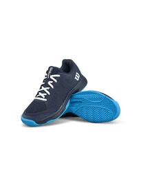 Wilson Çocuk Tenis Ayakkabısı Rush Pro Junior L - Navy Blazer/White/Atomic Blue US 1 EUR 32 WRS335270U010 - Thumbnail