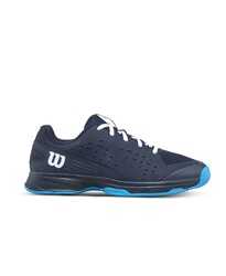 Wilson Çocuk Tenis Ayakkabısı Rush Pro Junior L - Navy Blazer/White/Atomic Blue US 4 EUR 36 WRS335270U040 - Thumbnail