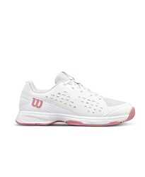 Wilson Çocuk Tenis Ayakkabısı Rush Pro Junior L - White/White/Mauveglow US 3.5 EUR 35 1/3 WRS335290U035 - Thumbnail