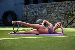 Slazenger Pilates Çemberi Sünger Tutacaklı - Thumbnail
