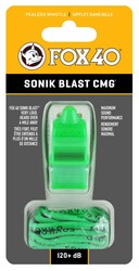 Fox 40 Sonik Blast Cmg Safety Düdük Neon Yeşil - İpli 9203-1408 - Thumbnail