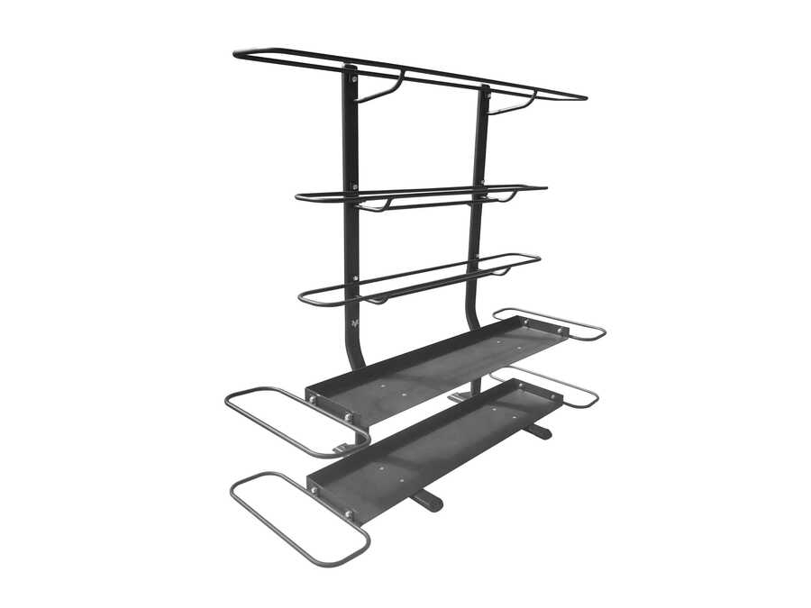 STORAGE ACCESSORY RACK MATTE BLACK 184X160X60cm