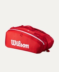 Wilson - Wilson Tenis Çantası Super Tour Wilson Red 15PK 2025 Red (WR8036601001)