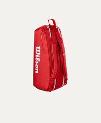 Wilson Tenis Çantası Super Tour Wilson Red 6PK 2025 Red WR8036801001 - Thumbnail