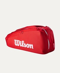 Wilson - Wilson Tenis Çantası Super Tour Wilson Red 6PK 2025 Red WR8036801001
