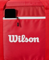 Wilson Tenis Çantası Super Tour Wilson Red Travel Bag 2025 Red WR8037201001 - Thumbnail