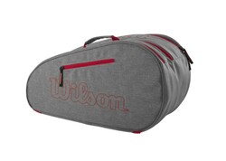 Wilson Padel Çantası Team Padel Bag Grey/Bright Red WR8903704001 - Thumbnail