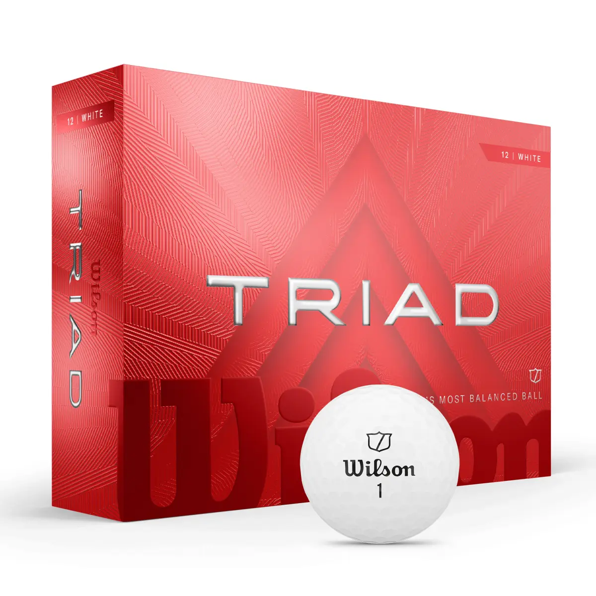 Wilson Triad Golf Topu - Triad Golf Ball White 2-BALL WG2009001 - Thumbnail