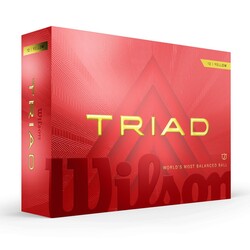 Wilson Triad Golf Topu - Triad Golf Ball Yellow 12-BALL WG2009002 - Thumbnail