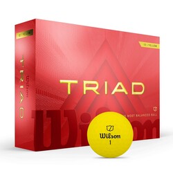 Wilson Triad Golf Topu - Triad Golf Ball Yellow 12-BALL WG2009002 - Thumbnail