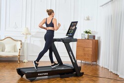 Tunturi Masters TM 6500 Çevrilebilen Akıllı Ekranlı, 5 HP Sessiz Motorlu, Otomatik Eğimli & Eksi Eğimli, Mirror Cast (Ekran Yansıtma) Özellikli, Otomatik Katlamalı Koşu Bandı - Thumbnail