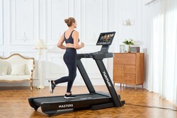 Tunturi Masters TM 6500 Çevrilebilen Akıllı Ekranlı, 5 HP Sessiz Motorlu, Otomatik Eğimli & Eksi Eğimli, Mirror Cast (Ekran Yansıtma) Özellikli, Otomatik Katlamalı Koşu Bandı - Thumbnail