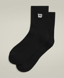 Wilson - Wilson Unisex Tenis Çorabı U Quarter Top Black L WU00015511BKAL