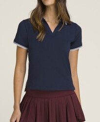 Wilson Kadın Tenis Tişörtü W Club Polo Classic Navy XL WW00306411DBCXL - Thumbnail