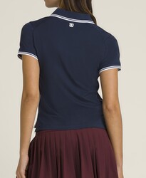 Wilson Kadın Tenis Tişörtü W Club Polo Classic Navy XS WW00306411DBCXS - Thumbnail
