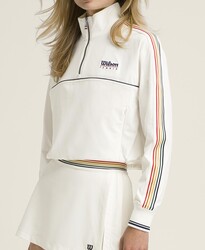 Wilson W Davenport Woven Popover Kadın Sweatshirt - Sandrift M WW00210511GYCM - Thumbnail