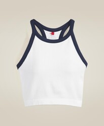 Wilson - Wilson Kadın Dikişsiz Sporcu Atleti W On The Daily Brami – Bright White / Classic Navy L WW00284331WTAL