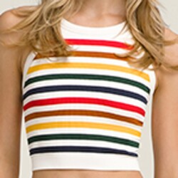 Wilson - Wilson Kadın W On The Daily Stripe Brami Tenis Atleti Sandrift XL WW00603511GYCXL