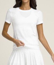Wilson Kadın W Pro Seamless Tee Tişört Bright White L WW00593511WTAL - Thumbnail