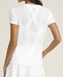 Wilson Kadın W Pro Seamless Tee Tişört Bright White L WW00593511WTAL - Thumbnail